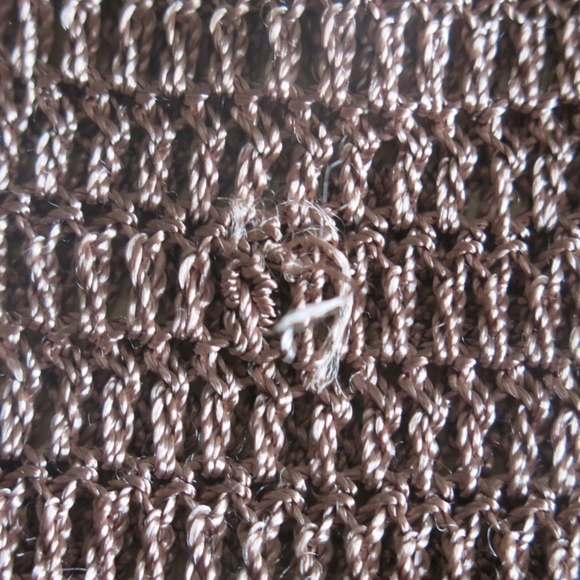 BCBG MaxAzria Gold-Brown Crochet Top - Picture 7 of 8